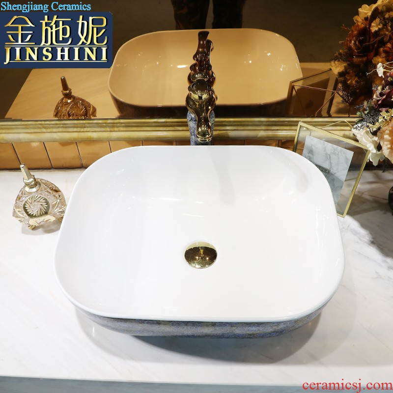 Basin fangyuan form European art ceramics on the basin that wash a face to wash your hands toilet lavatory sink contracted household