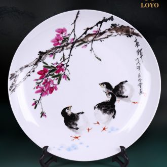 Jingdezhen ceramics furnishing articles TV ark Famous cuckoo chun New Chinese style household flower arrangement sitting room decorations