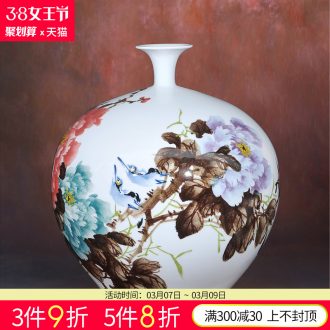 Jingdezhen ceramics Lrene riches and honour peace vases, flower receptacle Contemporary and contracted household crafts are sitting room