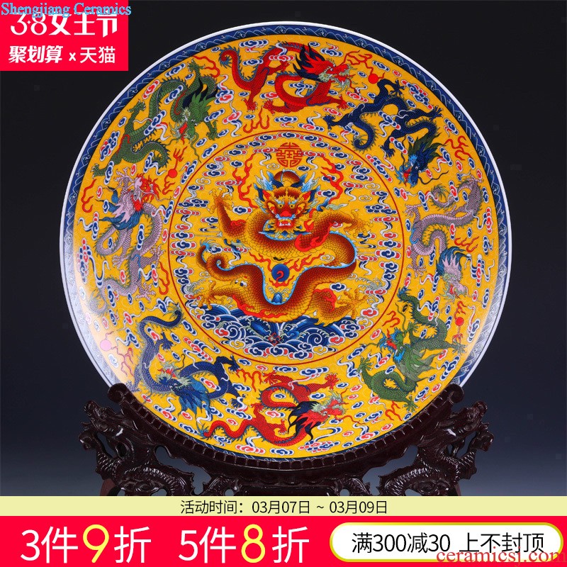 Jingdezhen ceramics Dong-ming li hand-painted porcelain plate the four most beautiful women of mural Fashionable home furnishing articles