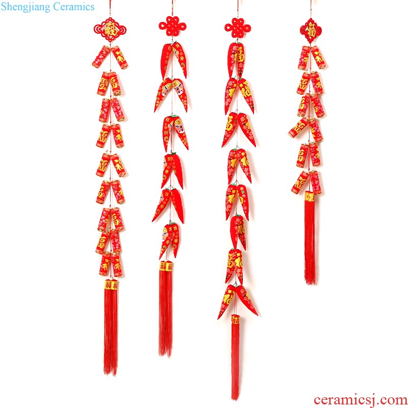 Rich tree a metope adornment to hang New Year decorations Spring Festival holiday supplies store layout