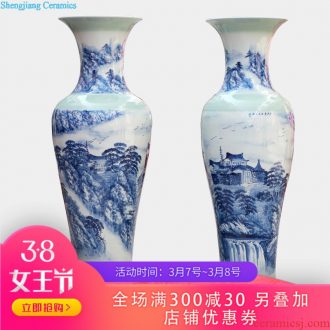 388 jingdezhen ceramic glaze color blue and white porcelain is hollow-out fruit bowl Creative home fruit basket of food for the plate