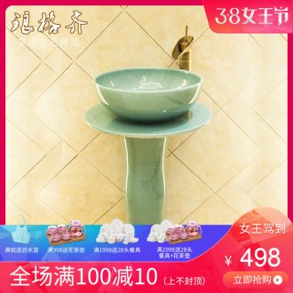 Koh larn, qi basin to square the sink basin ceramic sanitary ware art on stage Increase the color flowers