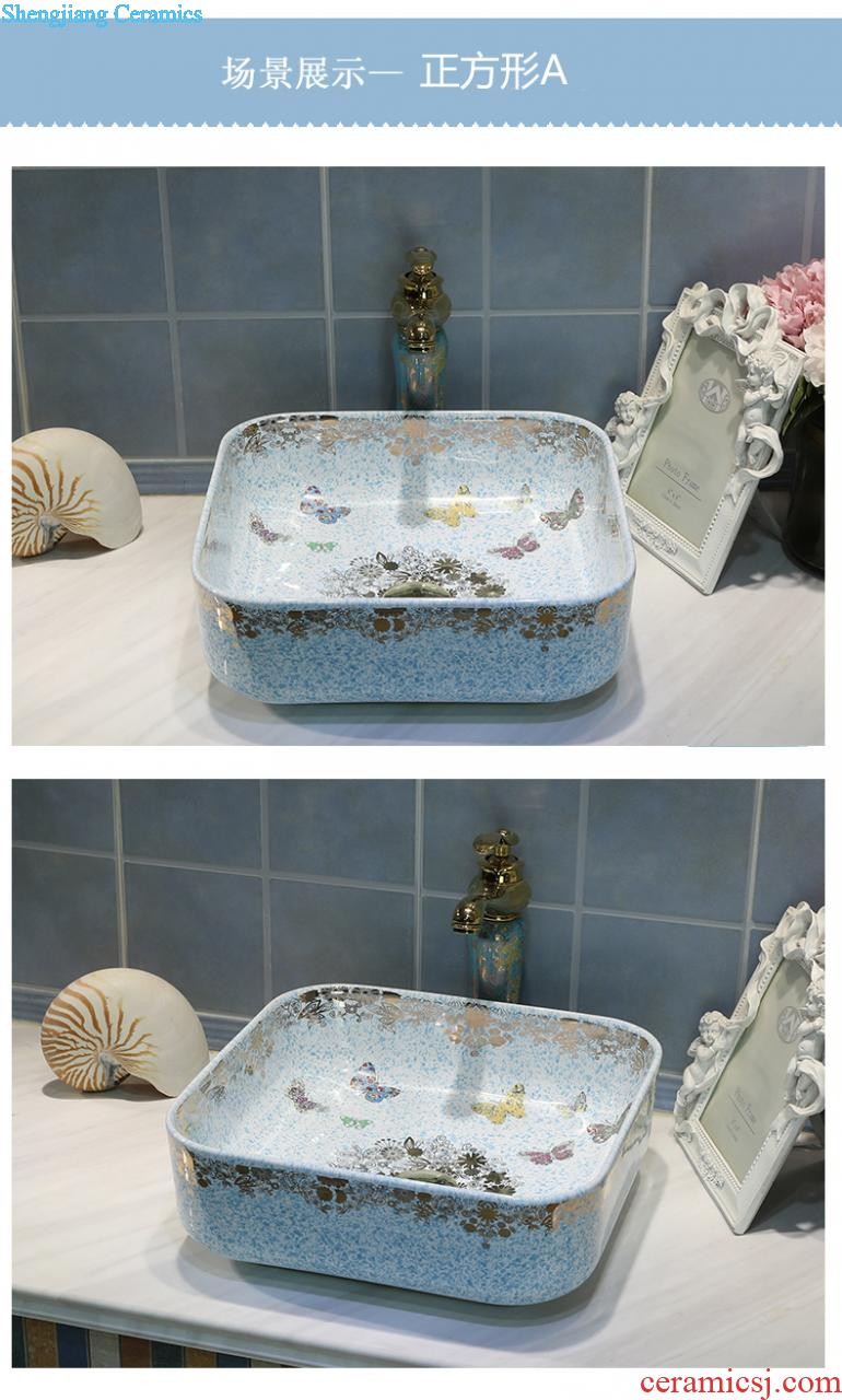 Stage basin to jingdezhen european-style lavabo household creative ceramic art contracted basin basin sinks