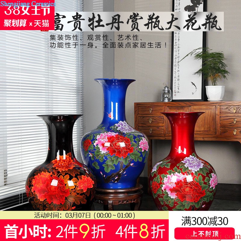 Jingdezhen ceramics contracted and contemporary fashion dragon celestial blue and white porcelain vase furnishing articles archaize sitting room arts and crafts