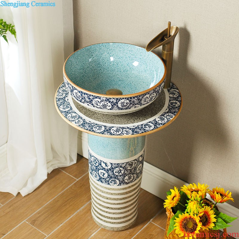 Koh larn restoring ancient ways, qi ceramic column basin one floor balcony column type lavatory toilet lavabo