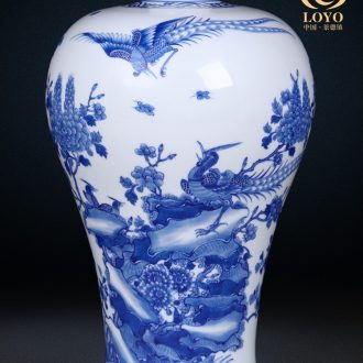 Jingdezhen ceramics imitation qing qianlong fuels the dragon celestial vase large new Chinese style club sitting room adornment