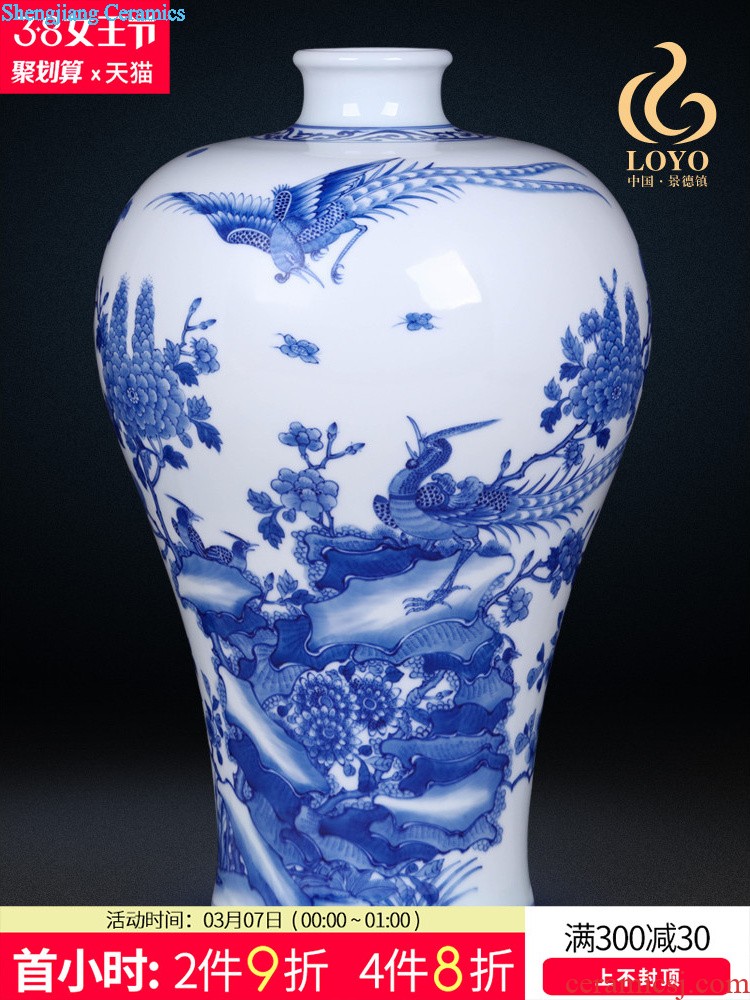 Jingdezhen ceramics imitation qing qianlong fuels the dragon celestial vase large new Chinese style club sitting room adornment