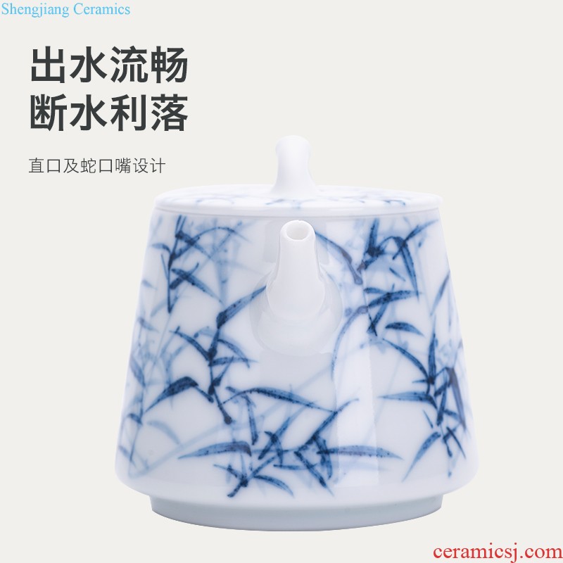 Get in the tea ceremony receive 6 gentleman ware jingdezhen ceramic kung fu tea tea Chinese tea table furnishing articles