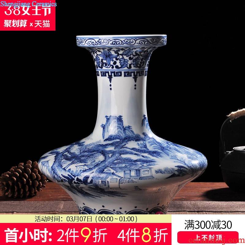 Jingdezhen ceramics porcelain imitation qianlong years wanda, vases, home sitting room of Chinese style classic decorative crafts