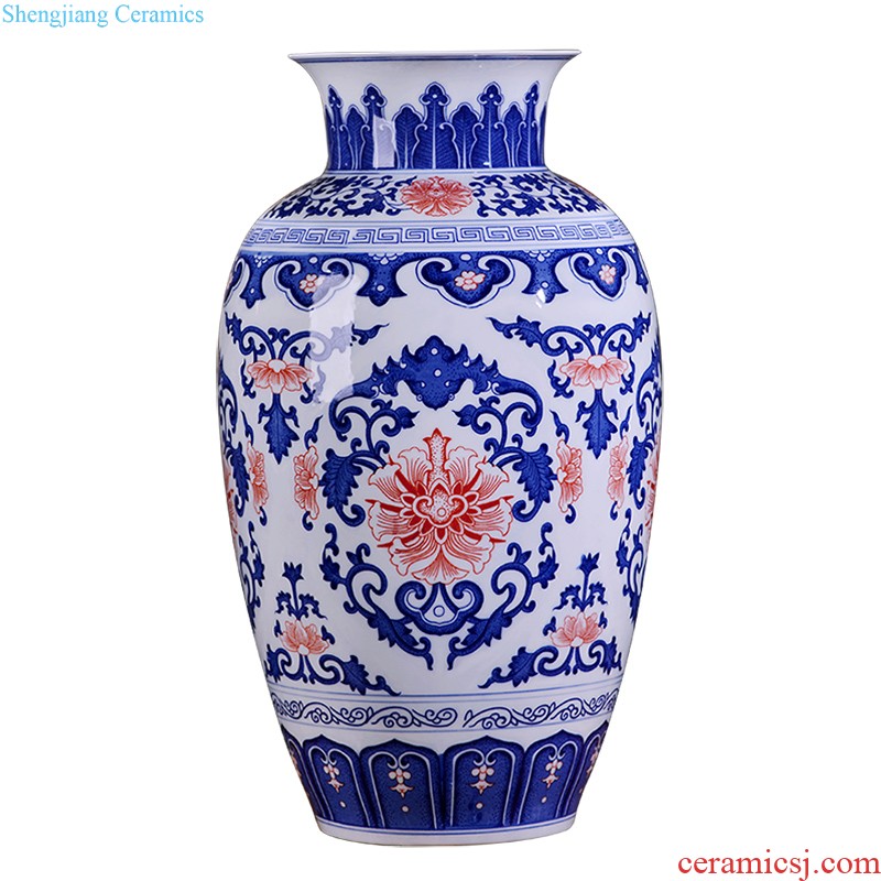 Jingdezhen ceramics vase hand-painted flower arranging mei bottles of new Chinese style household furnishing articles sitting room adornment ornament porcelain