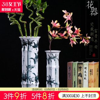 Jingdezhen ceramics vase general antique blue and white porcelain jar storage tank craft supplies modern household furnishing articles