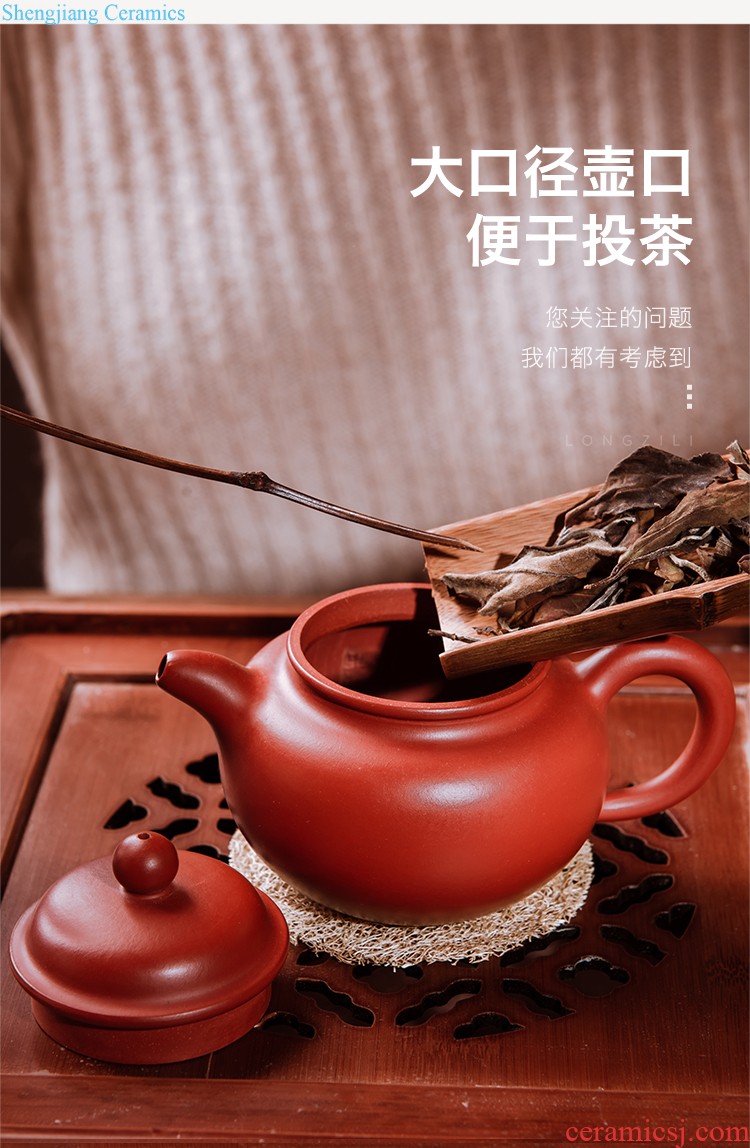 Lane in six gentleman kung fu tea tea accessories of jingdezhen ceramics receive household bamboo ChaZhen ChaGa suits