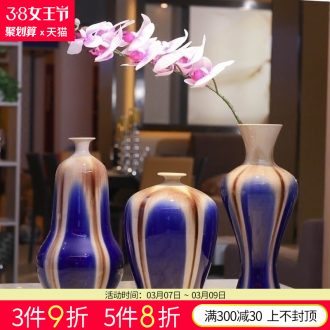 Jingdezhen ceramics furnishing articles imitation qing yongzheng jubilee ShouFuLu bottle vase of TV ark of Chinese style household decoration