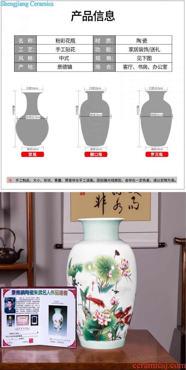 Jingdezhen ceramic plate Pastel lad spring New Chinese style adornment mural sitting room dining-room has a box that hang a picture