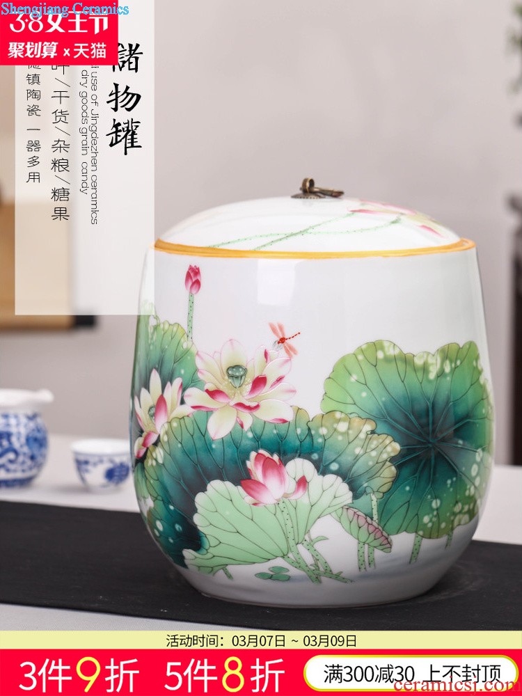 Jingdezhen ceramics hand-painted vases ChunManQianKun knife clay New Chinese style living room porch place ornament