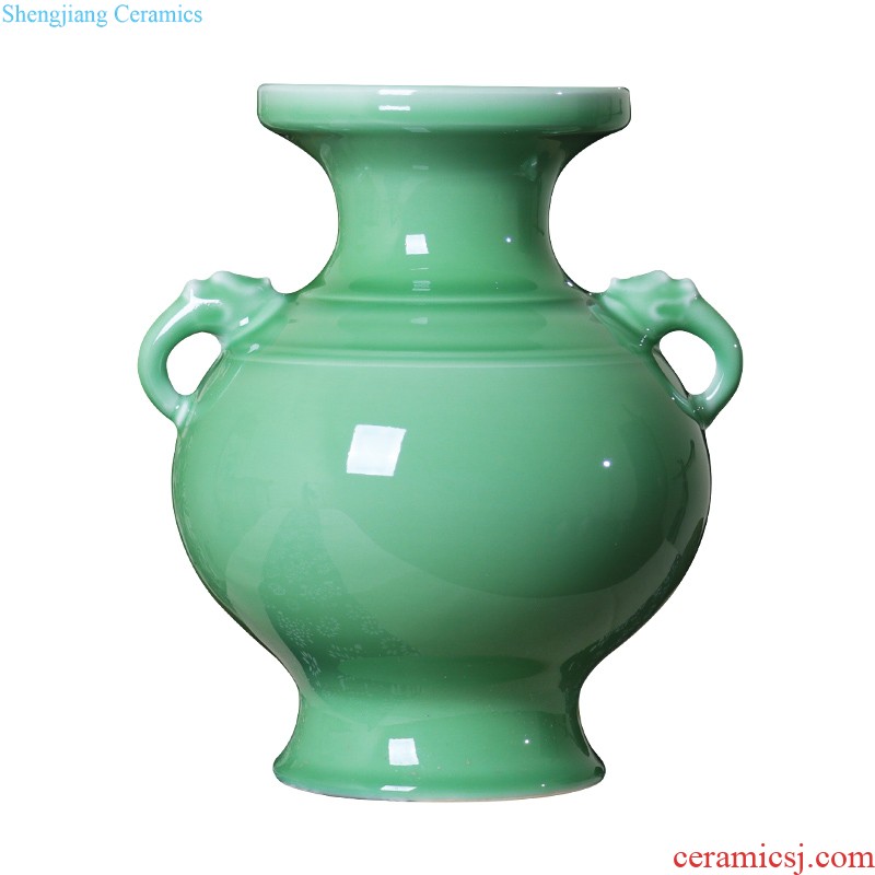 Jingdezhen ceramics vase hand-painted archaize large blue and white porcelain is the sitting room of Chinese style household adornment flower arranging furnishing articles