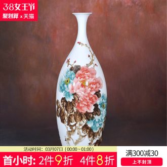 Jingdezhen ceramics furnishing articles Antique blue and white porcelain vases, flower arranging is the barrel of the sitting room of Chinese style household crafts