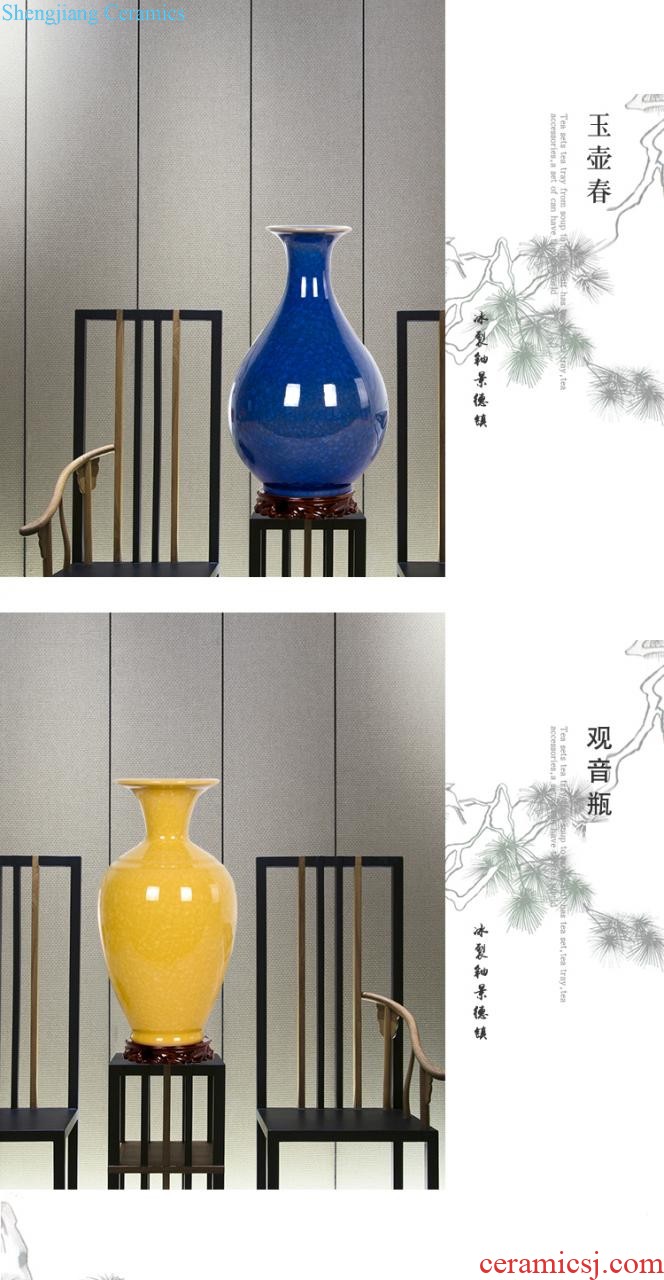 Jingdezhen ceramics of large vase blooming flowers home sitting room adornment is placed opening gifts HT - 4