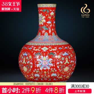 Jingdezhen ceramics antique blue-and-white jungle both were bottles of the sitting room of Chinese style household decoration vase furnishing articles