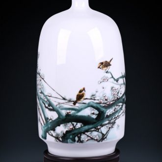 Spring of jingdezhen ceramics vase hand-painted high-ranked imperial concubine drunk Chinese style household adornment the sitting room TV ark furnishing articles