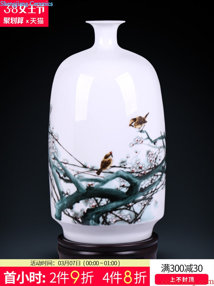 Spring of jingdezhen ceramics vase hand-painted high-ranked imperial concubine drunk Chinese style household adornment the sitting room TV ark furnishing articles