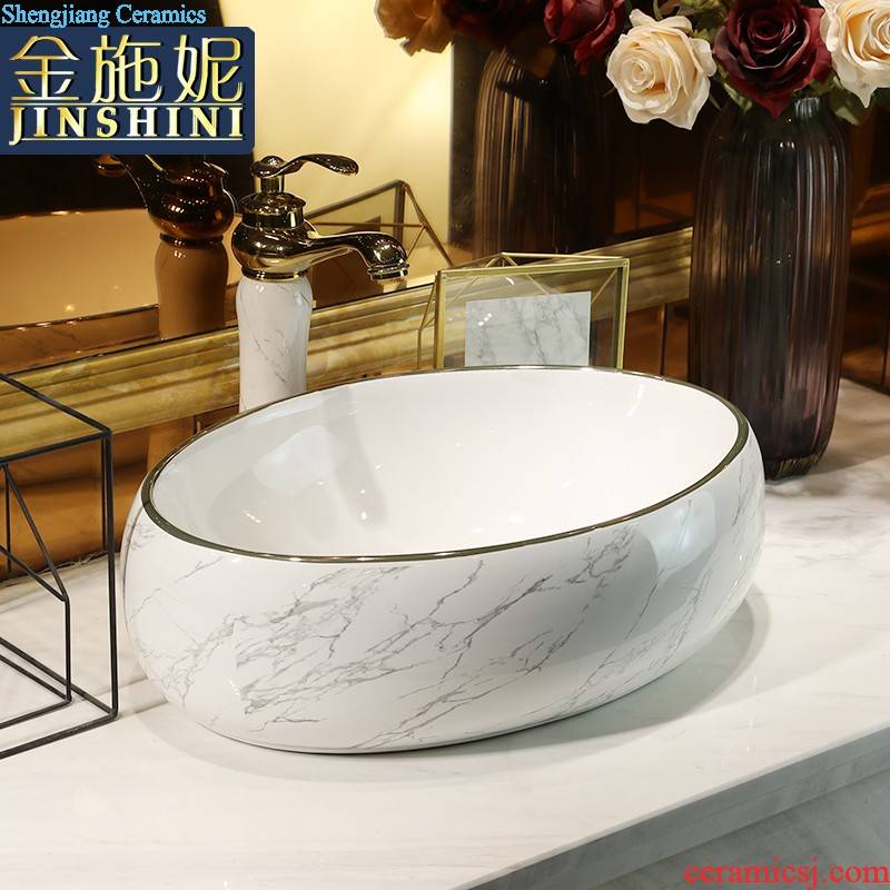 North European creative artists basin square ceramic face basin stage basin bathroom sink the pool that wash a face