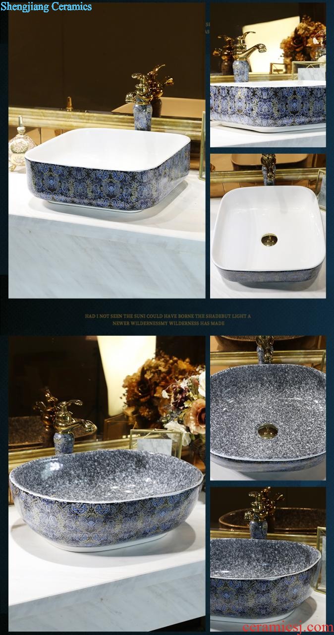 Basin fangyuan form European art ceramics on the basin that wash a face to wash your hands toilet lavatory sink contracted household