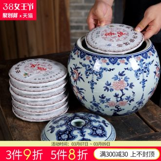 Jingdezhen ceramics vases, flower arrangement sitting room porch decoration of Chinese style household TV ark place wedding gift