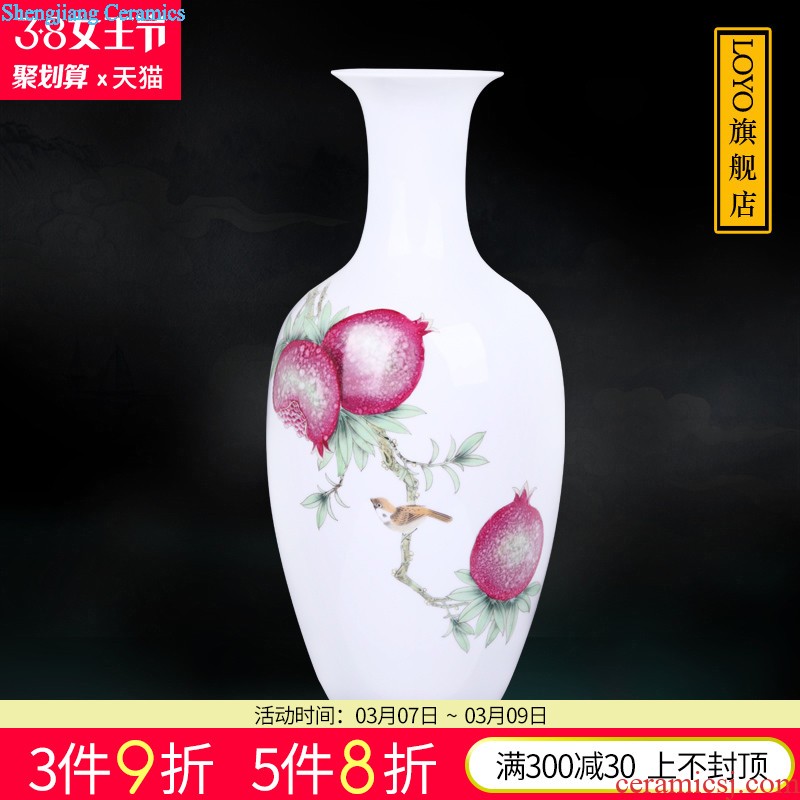 Jingdezhen ceramics vases, antique blue and white porcelain painting of flowers and general storage tank household craft ornaments furnishing articles