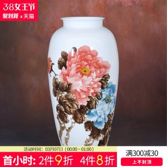 Jingdezhen ceramics Antique hand-painted landscape general pot of blue and white porcelain vase household adornment handicraft furnishing articles