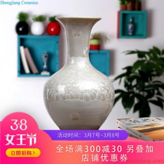 302 Chinese red peony vase decoration furnishing articles Jingdezhen ceramic household vogue process The wedding place