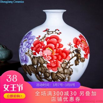 125 jingdezhen ceramics of large vase Archaize sitting room place of blue and white porcelain hotel decoration