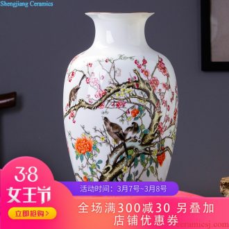 056 jingdezhen ceramic household act the role ofing is tasted Blue and white porcelain branch lotus bottles of antique crafts fashion furnishing articles