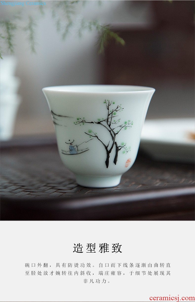 White porcelain tea sets jingdezhen domestic xi shi pot of tea ware built water box of a complete set of contracted kunfu tea cups