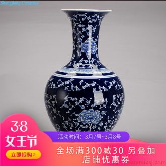 098 open the slice of large vase archaize crack jingdezhen ceramics glaze bright painting the living room the hotel decoration