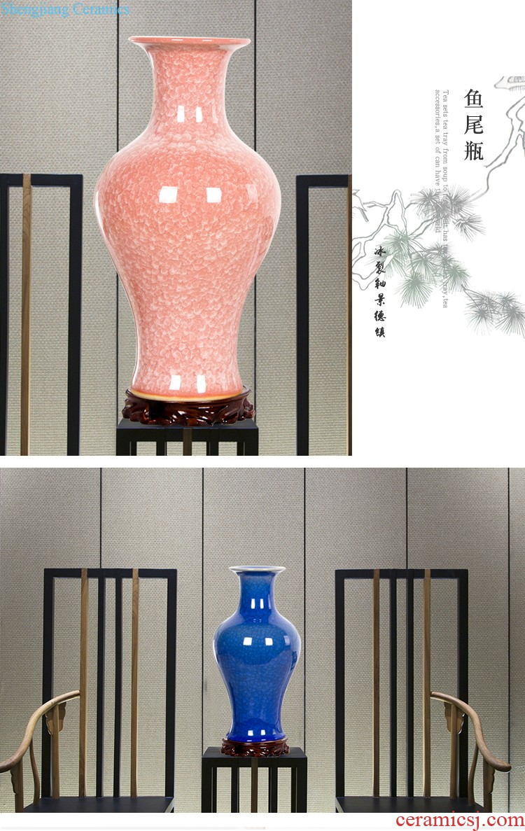 Jingdezhen ceramics of large vase blooming flowers home sitting room adornment is placed opening gifts HT - 4