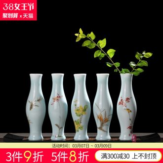 Jingdezhen ceramics furnishing articles hand-painted crane ShouYanNian hang dish sitting room of Chinese style household adornment sat dish TV ark