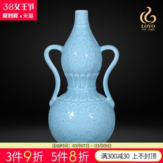 Jingdezhen ceramic vase furnishing articles imitation qing qianlong pastel dress on bottles of home sitting room adornment ornament