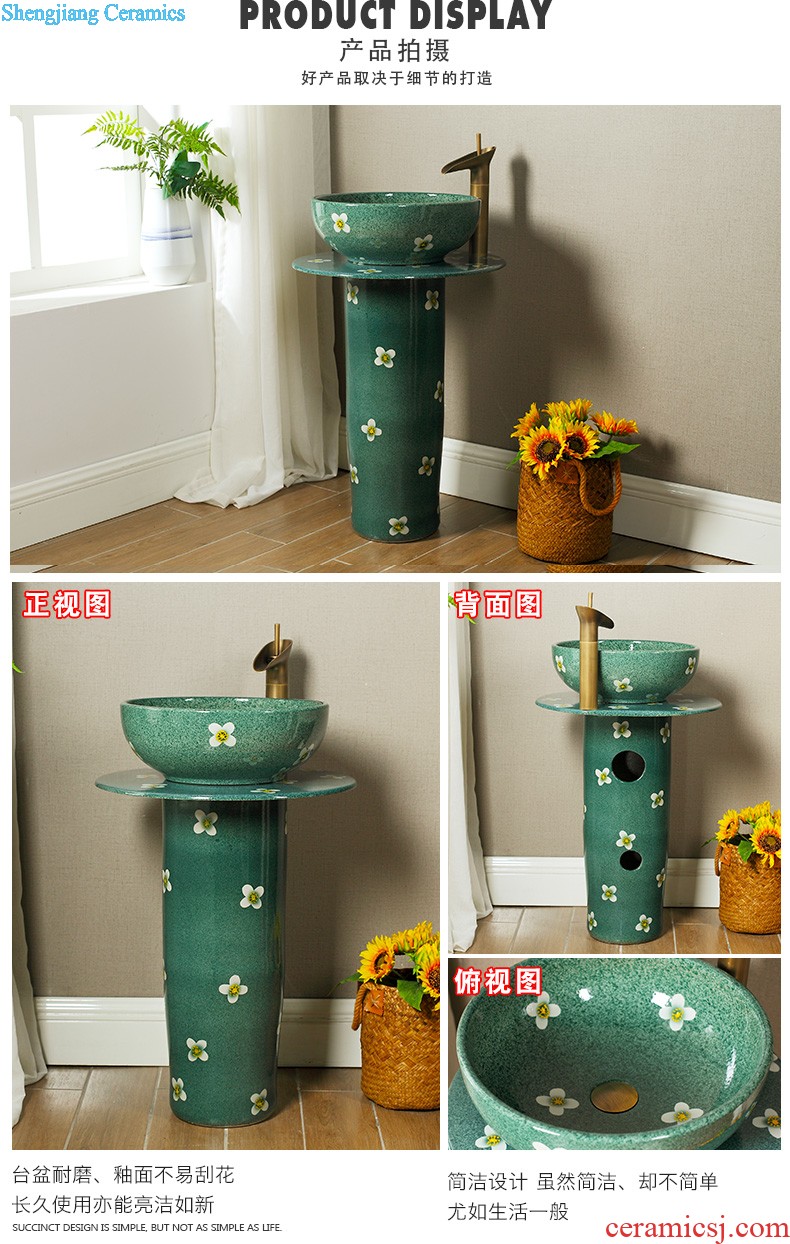 Post, vertical basin of wash one's toilet one pillar basin ceramic column type lavatory floor balcony