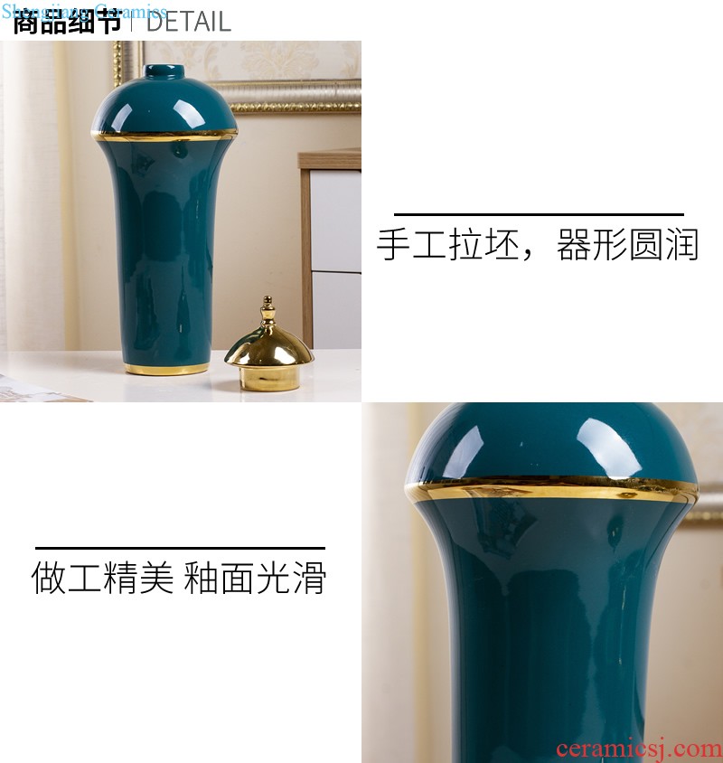 Jingdezhen ceramic celadon general tank large sitting room porch decoration decoration of new Chinese style household adornment furnishing articles