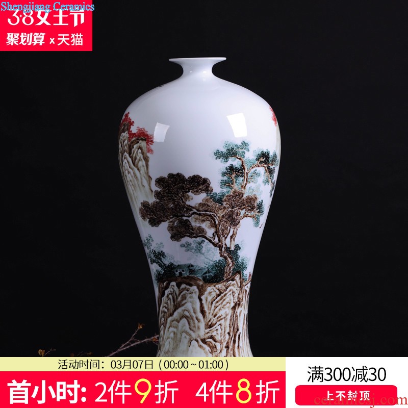 Place a large lotus pond classical jingdezhen hand-painted vases ceramics New Chinese style household act the role ofing is tasted sitting room decoration