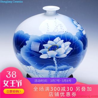 306 large jingdezhen ceramic vase ivory thin tire hollow out blue and white porcelain vases, modern home decoration