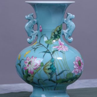 Jingdezhen ceramics hand-painted years more vases, flower arranging decorations furnishing articles household decoration decoration in the living room