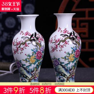 Jingdezhen ceramics Hand-painted scenery blue and white porcelain vase thin body new sitting room of Chinese style household porcelain decoration furnishing articles