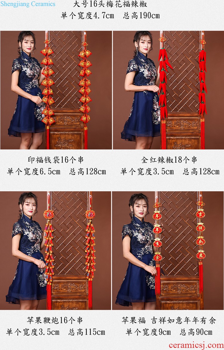 Chinese knot pendant everyone a new porch is decorated home small sitting room feng shui large Chinese knot by hand