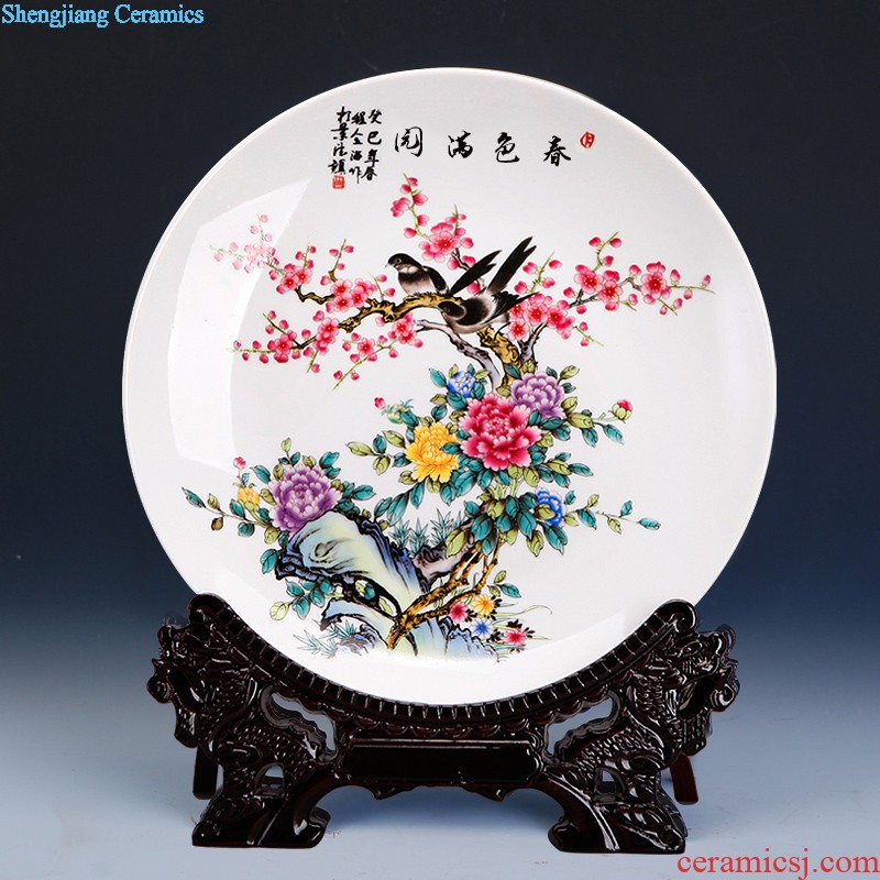 Under the 390 China jingdezhen ceramics glaze Blue and white porcelain square fruit bowl of fruit basket of fruit bowl food tray