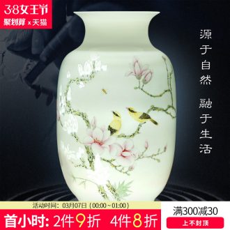 Jingdezhen ceramic hand-painted antique vase The bucket of floral organ The sitting room TV ark flower arranging mesa place ornament