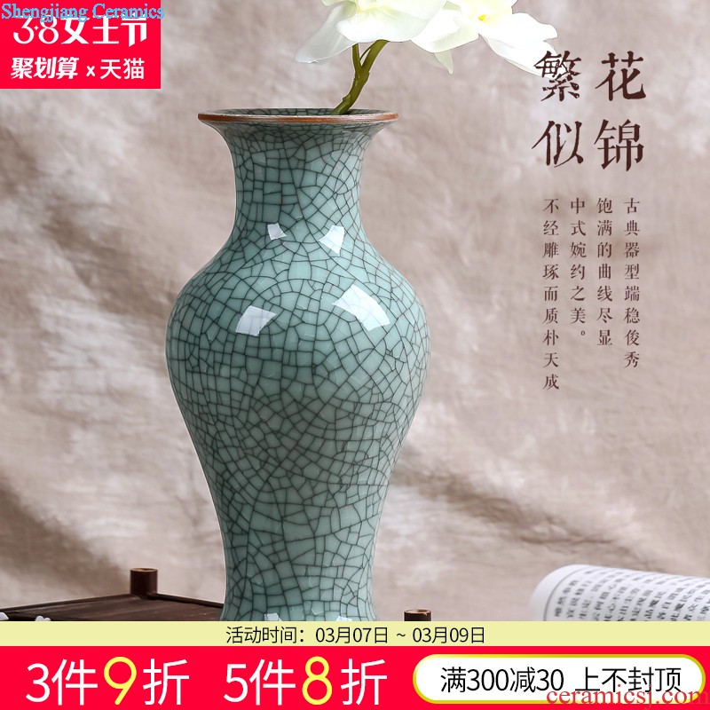 Jingdezhen ceramics Lrene hand-painted peony flowers very beautiful vase Vogue to live in the sitting room furnishing articles