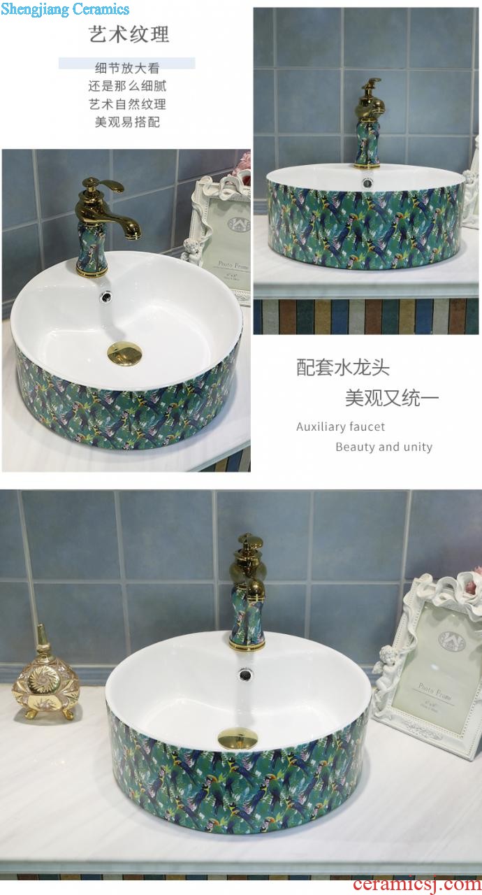 The stage basin oval sink small household toilet European art basin sinks ceramic wash basin